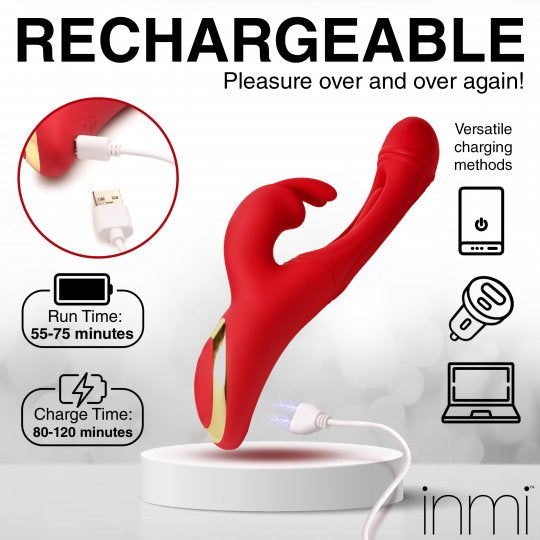 Flicking Silicone Rabbit Vibrator XR BRANDS