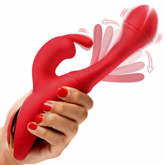 Flicking Silicone Rabbit Vibrator XR BRANDS