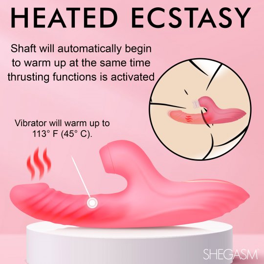 Candy-Thrust Silicone Thrusting and Sucking Rabbit Vibrator XR BRANDS