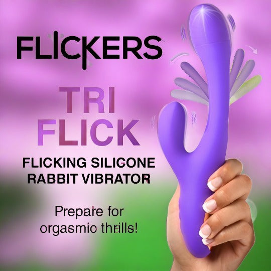 Tri Flick Silicone Flicking Rabbit Vibrator XR BRAND