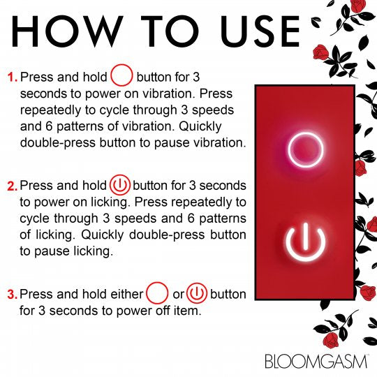 Rose Kisser Licking and Vibrating Digital Clitoral Stimulator XR BRANDS