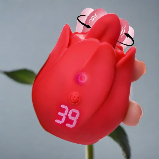 Rose Kisser Licking and Vibrating Digital Clitoral Stimulator XR BRANDS