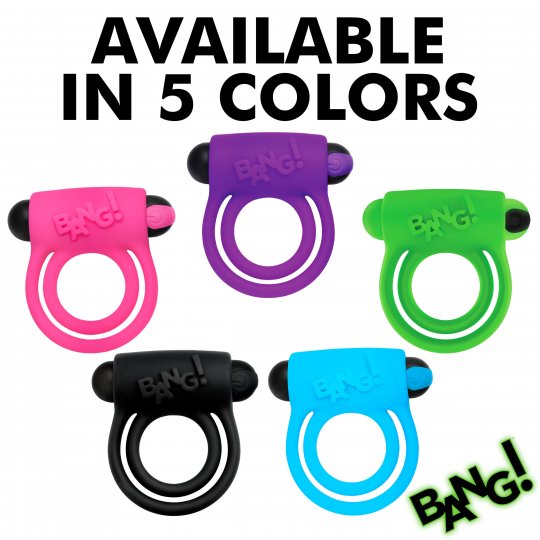 Glow-in-the-Dark Silicone Vibrating Cock Ring XR BRAND