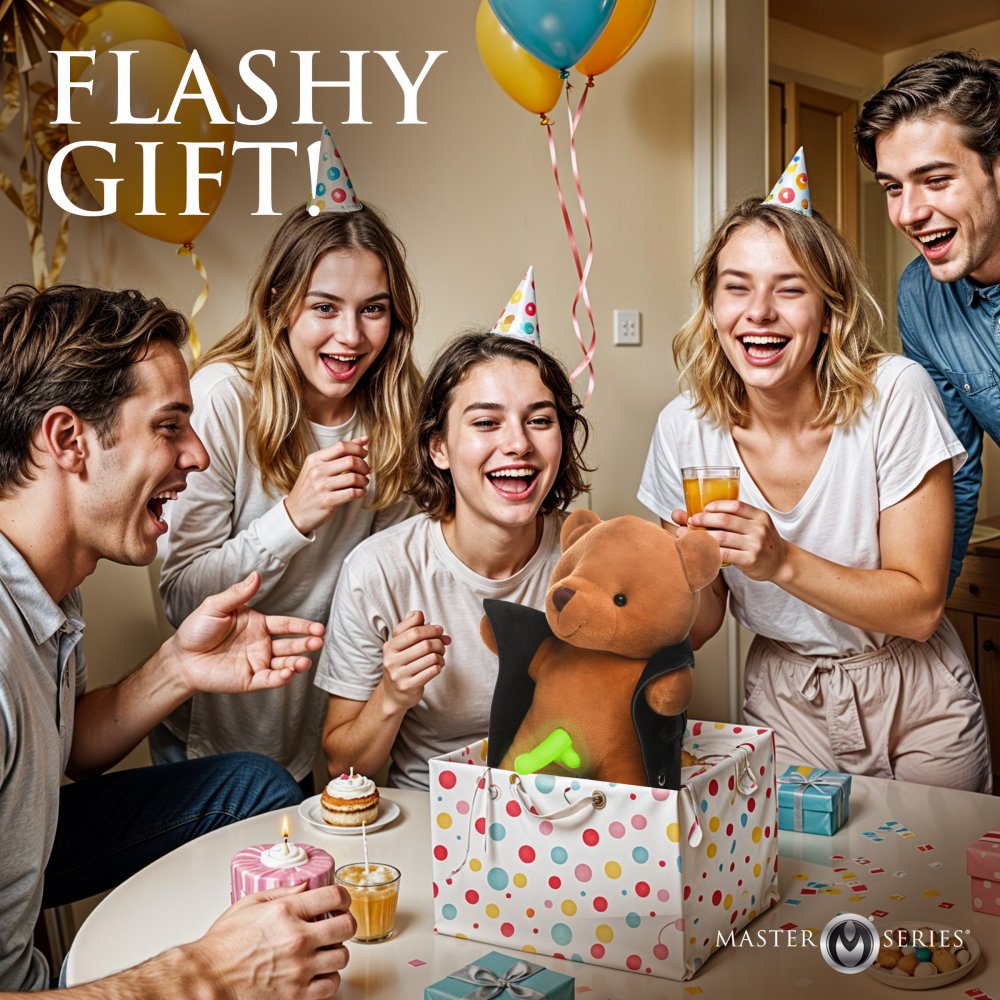The Flasher Glow-in-the-Dark Exhibitionist Teddy Bear XR BRAND