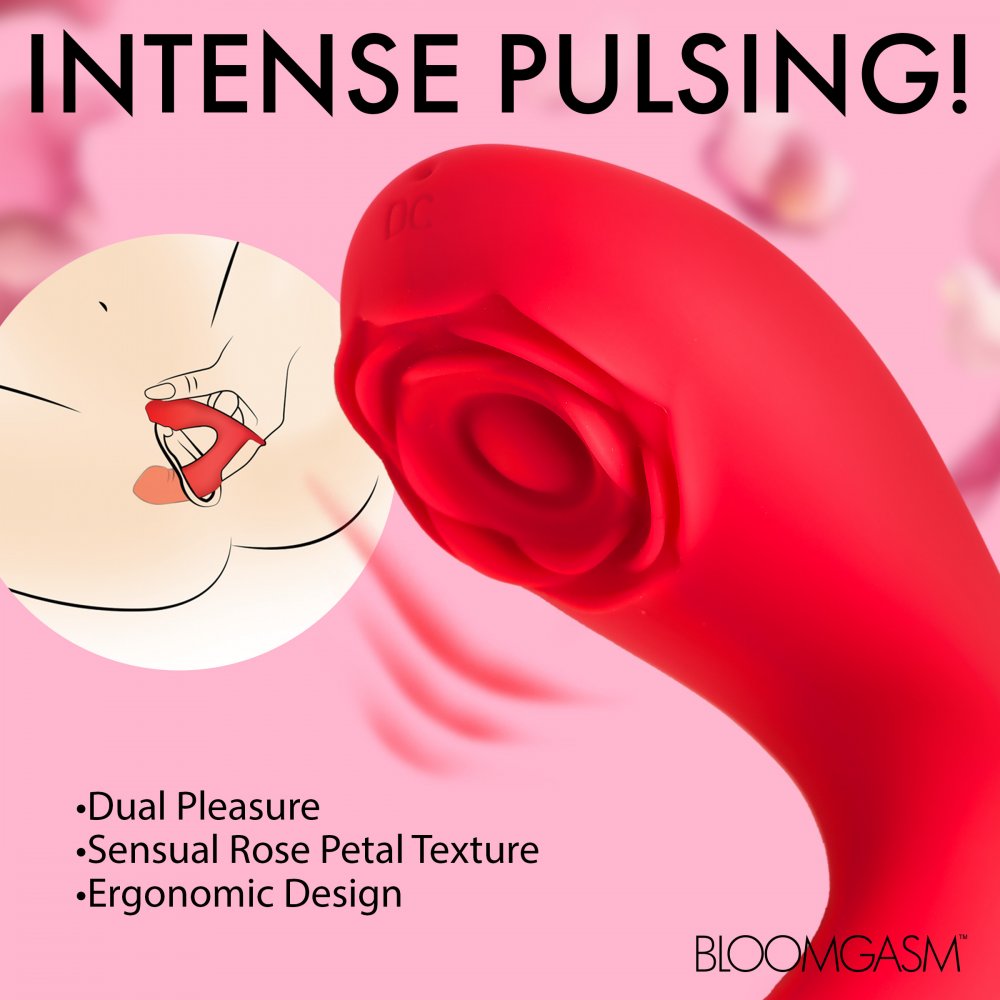Rose Touch Pulsing Silicone Finger Vibrator MASTER SERIES