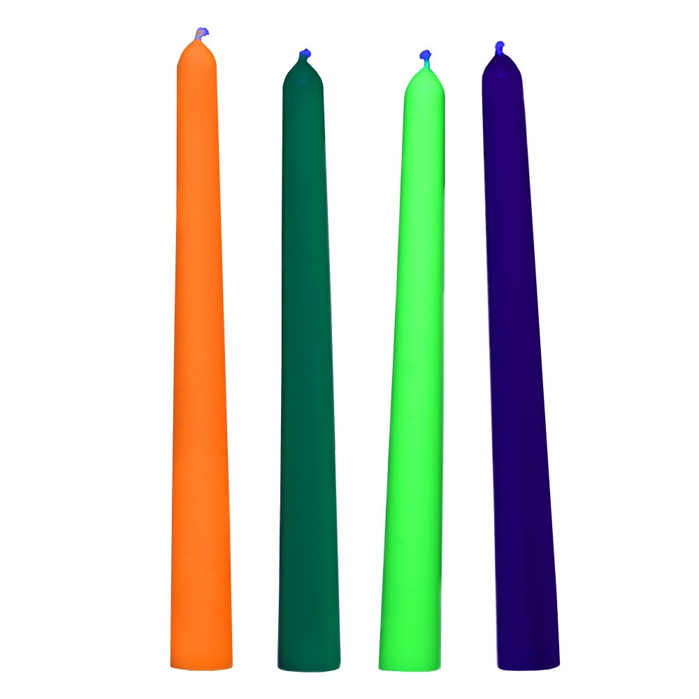 Glow Wax UV Blacklight Reactive Drip Candles Set of 4 MASTER SERIES