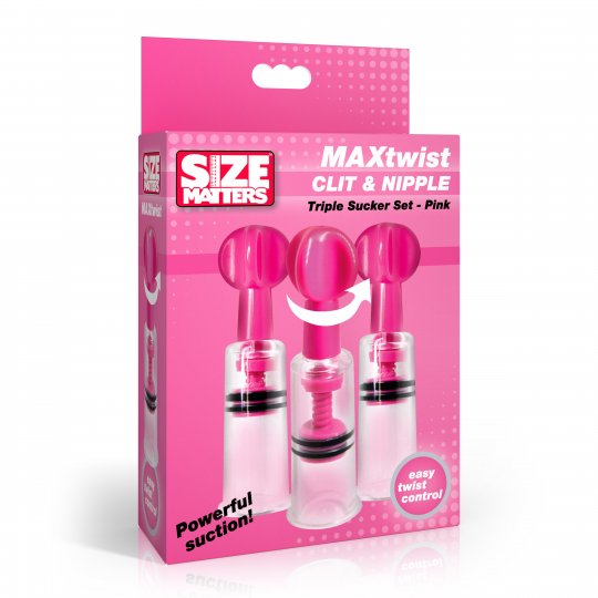 MAXtwist Clit & Nipple Triple Sucker Set XR BRAND