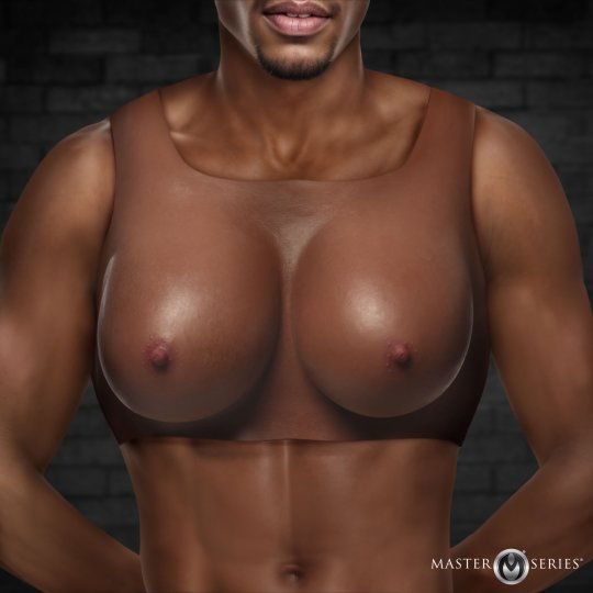 front view of silicone breast
