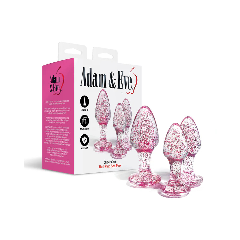 Glitter Anal Plug Set for Ultimate Pleasure SP BOUTIQUE Glitter Anal Plug Set for Ultimate Pleasure SP BOUTIQUE