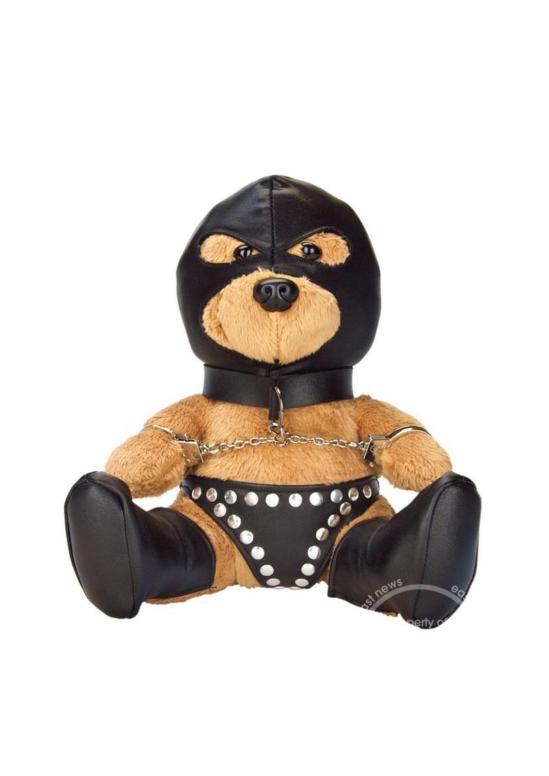 Bondage Bearz Sal The Slave Stuffed Animal - Brown/Black - SP BOUTIQUE