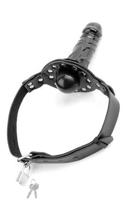 Deluxe Ball Gag With Dildo PIPEDREAM