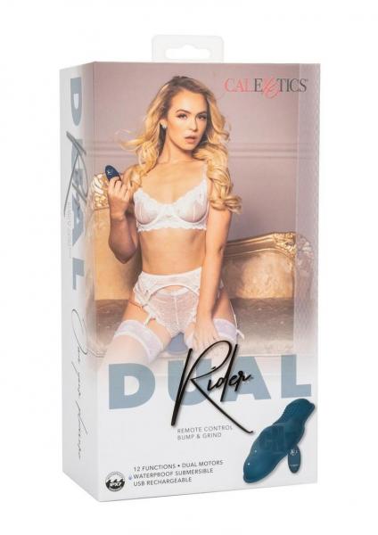 CalExotics Dual Rider Rechargeable Silicone Remote Control Massager - 12 Vibration Functions, Waterproof - SP BOUTIQUE