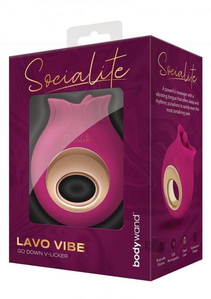 Bodywand Socialite Lavo Rechargeable Silicone Clitoral Licker Vibe - SP BOUTIQUE