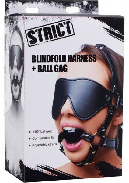 Strict Blindfold Harness Plus Ball Gag STRICT