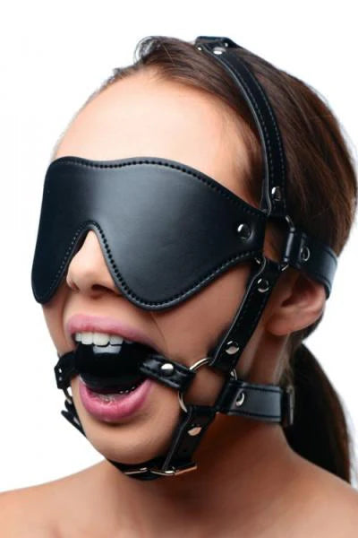 Strict Blindfold Harness Plus Ball Gag STRICT