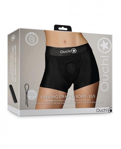 Shots Ouch! Vibrating Strap-on Boxer SHOTS AMERICA LLC