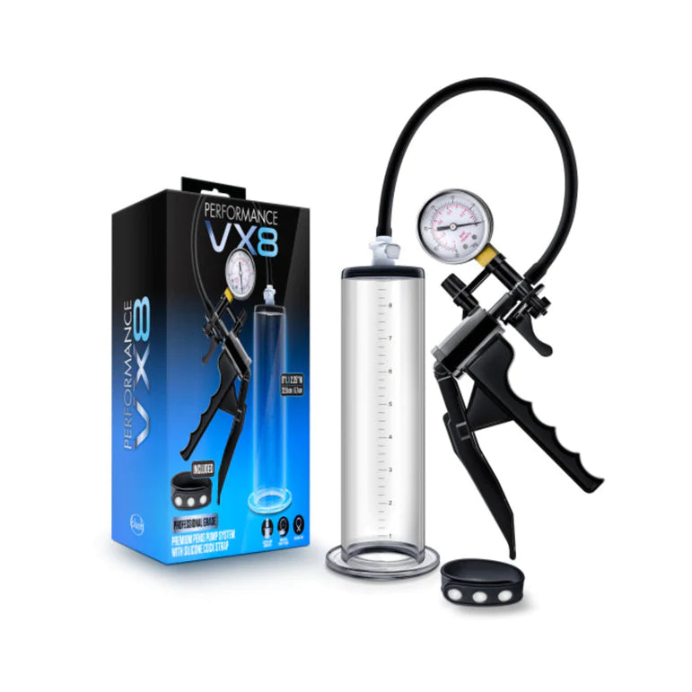 Performance - Vx8 Premium Penis Pump System With Silicone Cock Strap - SP BOUTIQUE