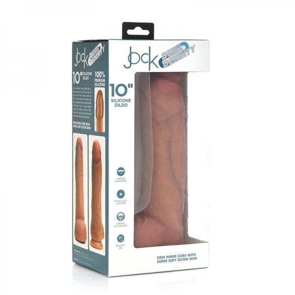 Jock Dual Density Silicone Dildo with Balls SP