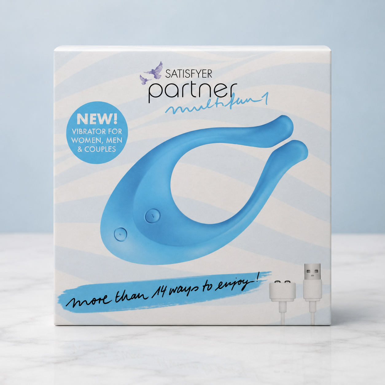 Satisfyer Partner Multifun 1 Vibrador Parejas Azul