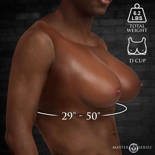 side view of total weight and cup size