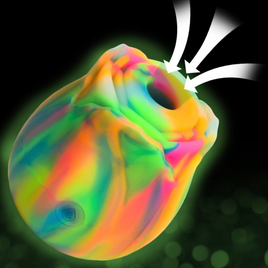 Glow Rose Glow-in-the-Dark Clitoral Stimulator XR BRANDS