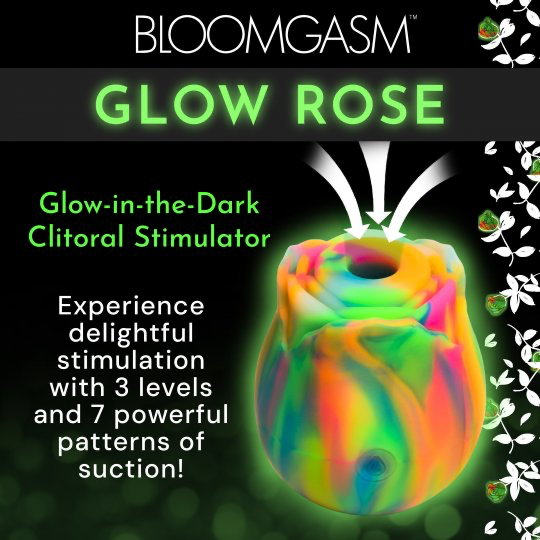 Glow Rose Glow-in-the-Dark Clitoral Stimulator XR BRANDS