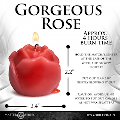 Master Series Flaming Rose Rose Drip Candle MASTER SERIES