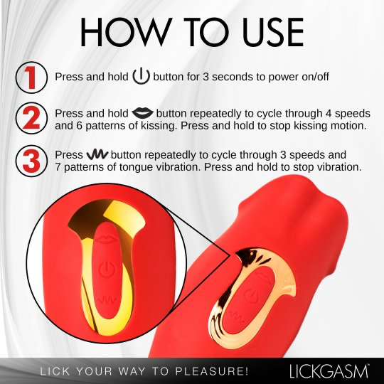 Lickgasm Kiss & Tell Mini Kissing Clitoral Stimulator XR LLC