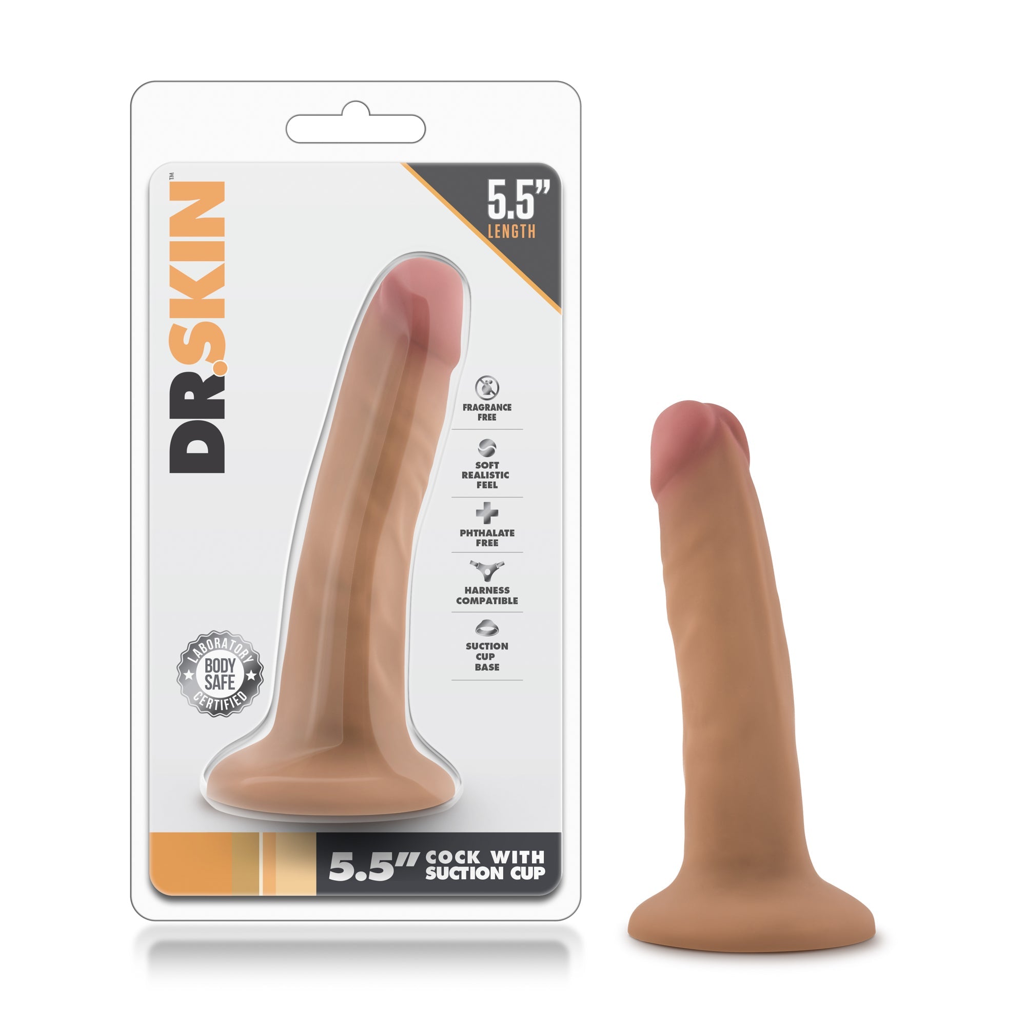 Dr. Skin - 5.5 Inch Cock with Suction Cup BLUSH