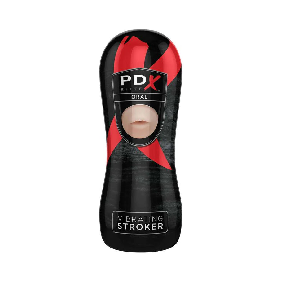 PDX ELITE Vibrating Stroker Oral - SP BOUTIQUE