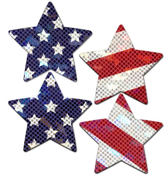 Pastease Petites Glittering Stars & Stripes Small NEVA NUDE