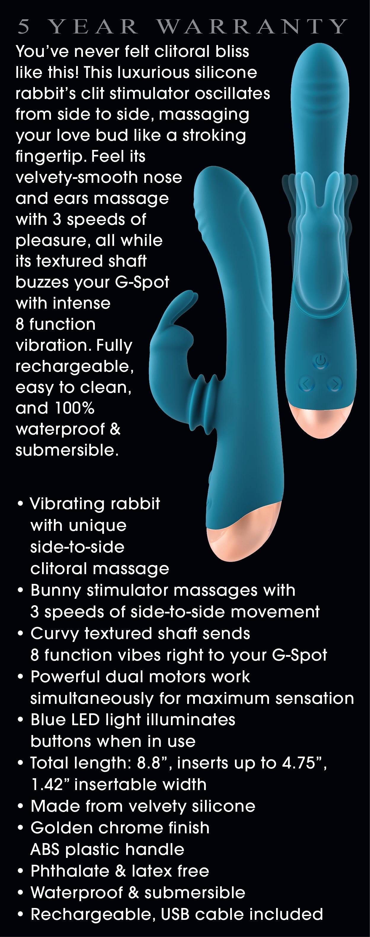 Shimmy and Shake Velvet Rabbit ADAM & EVE