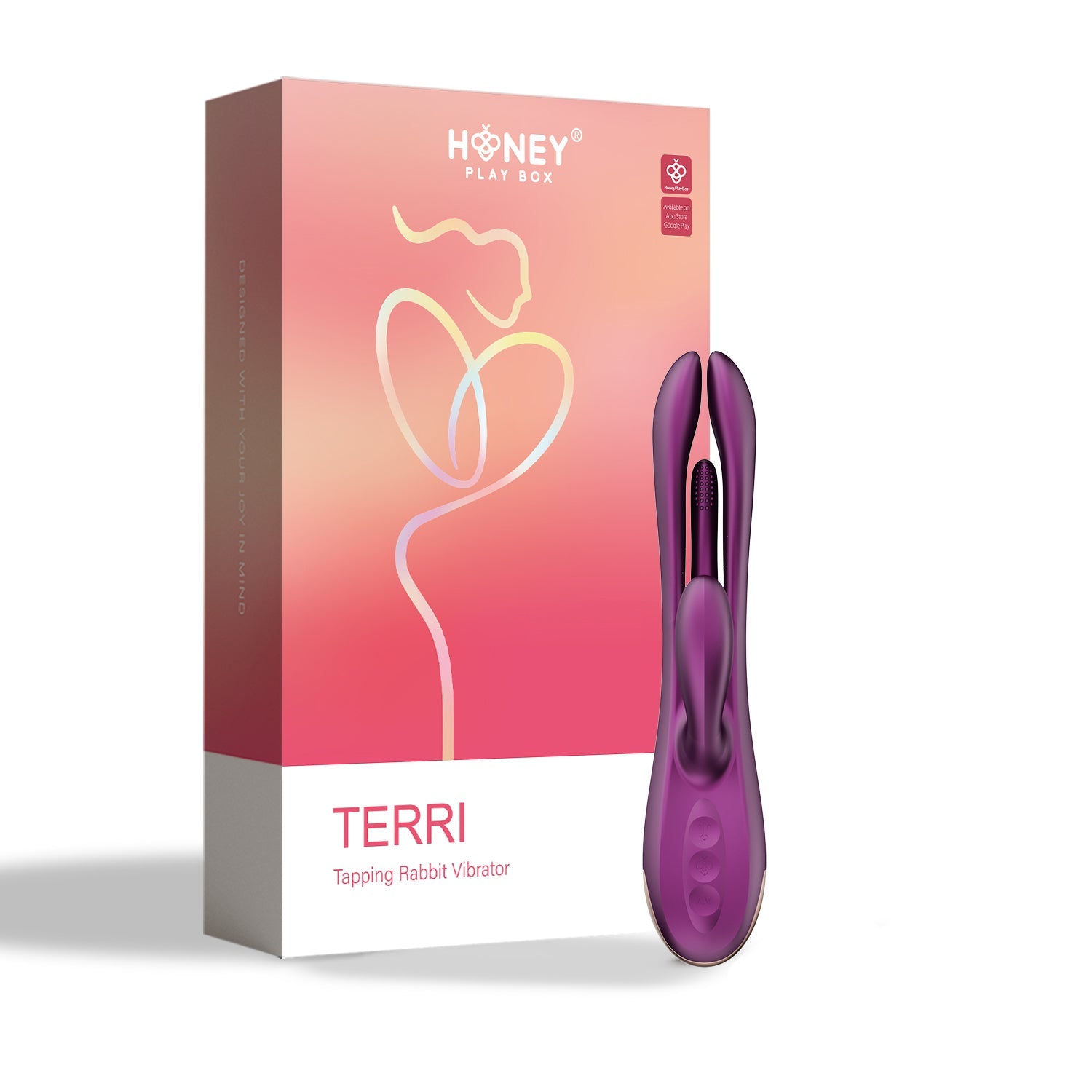 Terri - App Controlled Tapping Rabbit Vibrator HONEY PLAY BOX