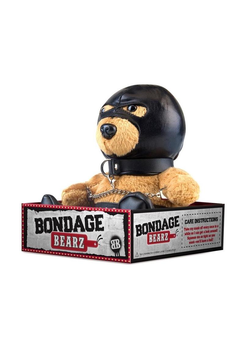 Bondage Bearz Sal The Slave Stuffed Animal - Brown/Black - SP BOUTIQUE