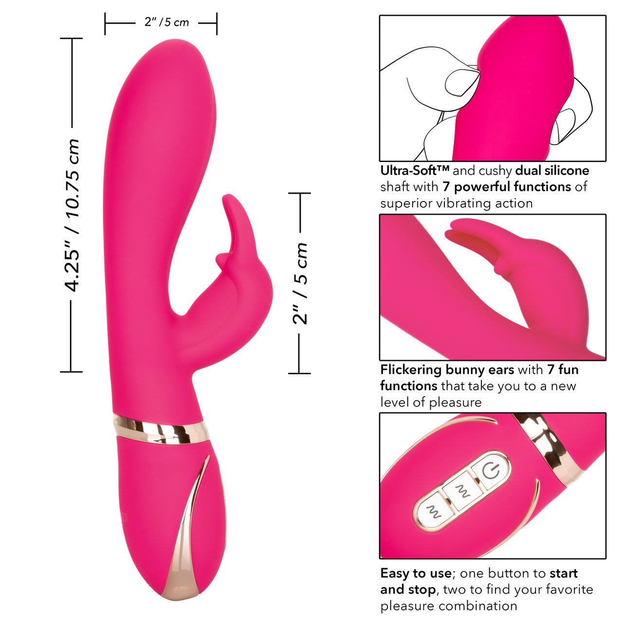 Jack Rabbit® Signature Silicone Ultra-Soft™ Rabbit CALEXOTIC