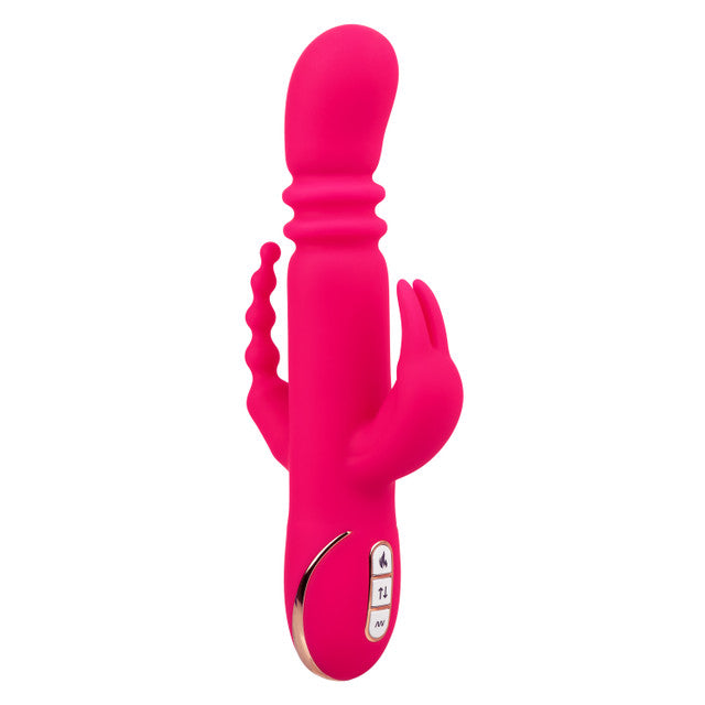 Jack Rabbit® Signature Heated Silicone Triple Fantasy Rabbit CALEXOTIC