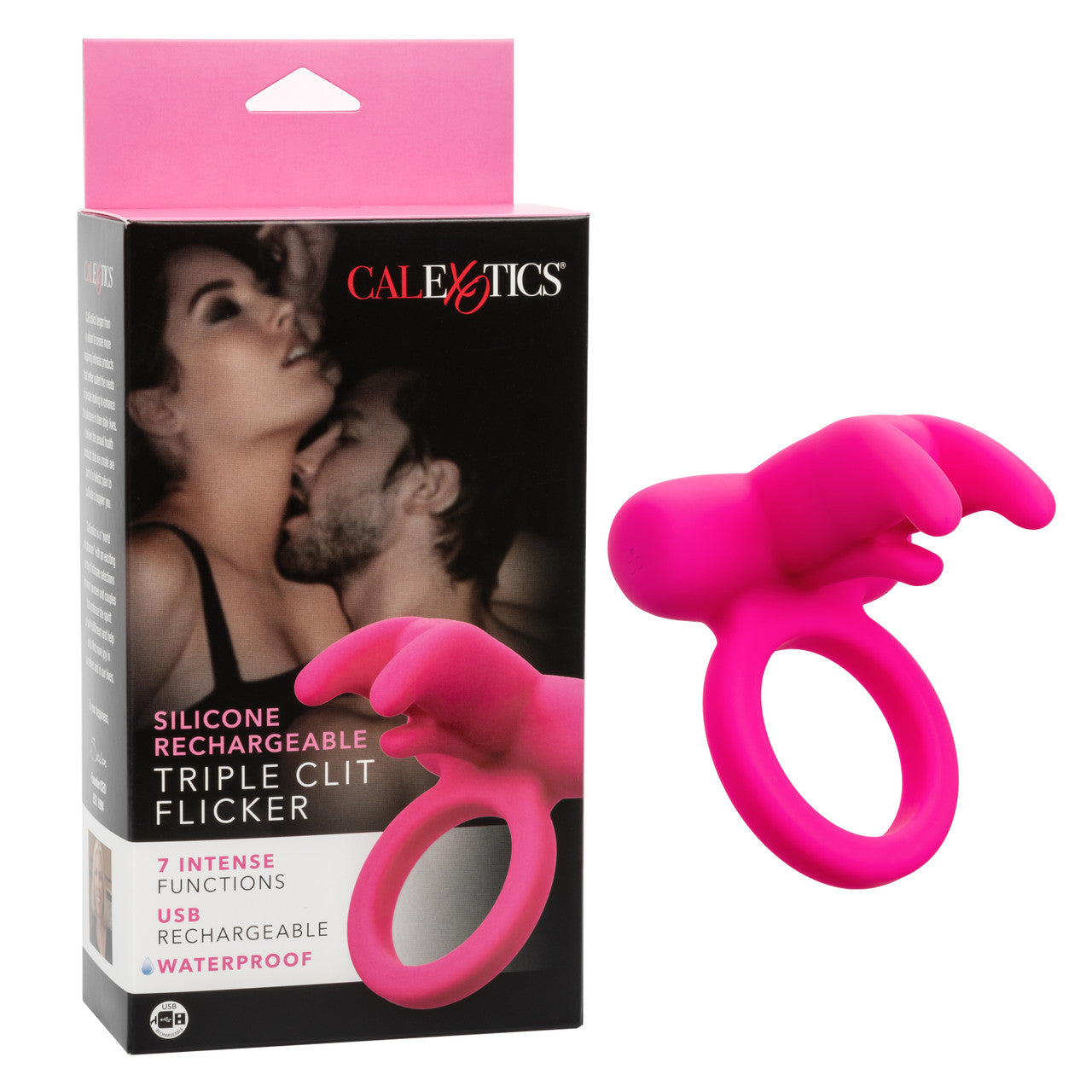 Silicone Rechargeable Triple Clit Flicker CALEXOTIC