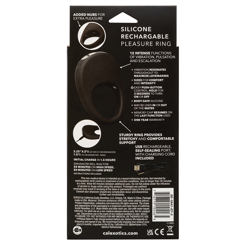 Silicone Rechargeable Pleasure Ring CALEXOTIC