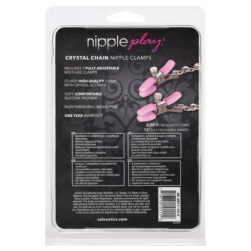 Nipple Play Crystal Chain Nipple Clamps CALEXOTIC