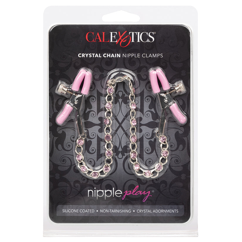 Nipple Play Crystal Chain Nipple Clamps CALEXOTIC