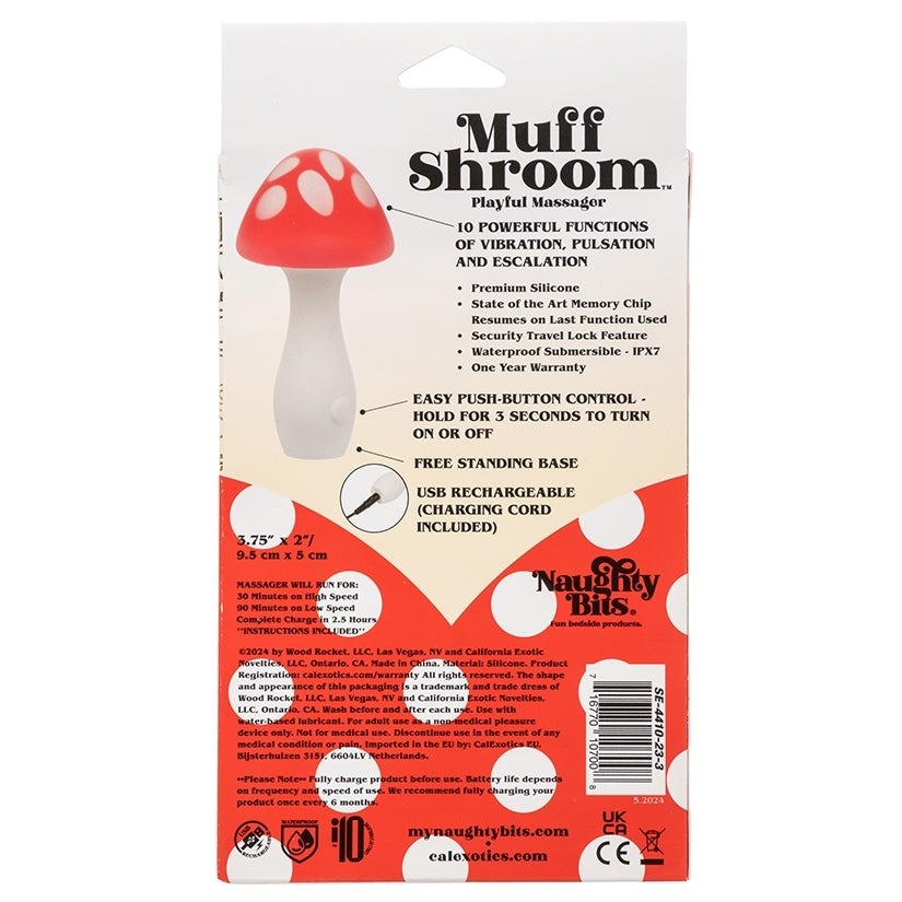 Naughty Bits Muff ShroomPlayful Massager CALEXOTIC