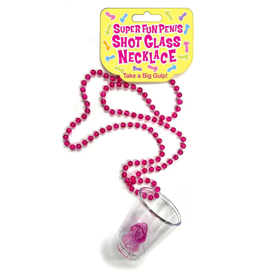 Super Fun Penis Shot Glass Necklace LITTLE GENIE