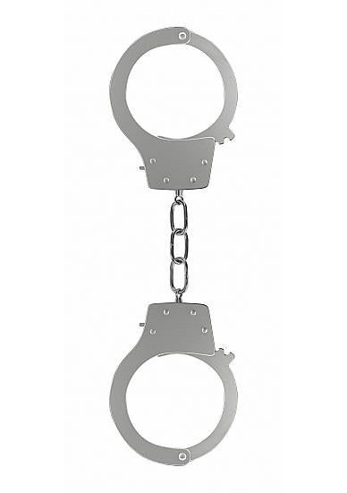 Ouch Beginners Handcuffs Metal SHOTS TOYS