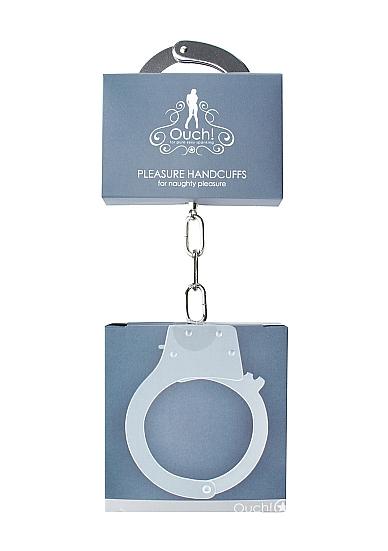 Ouch Beginners Handcuffs Metal SHOTS TOYS