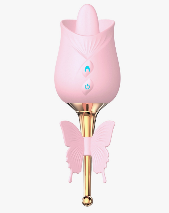 G-Spot Rose Massager with Tongue Licking SP BOUTIQUE