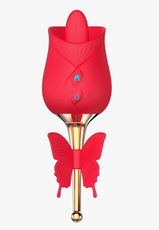 G-Spot Rose Massager with Tongue Licking SP BOUTIQUE