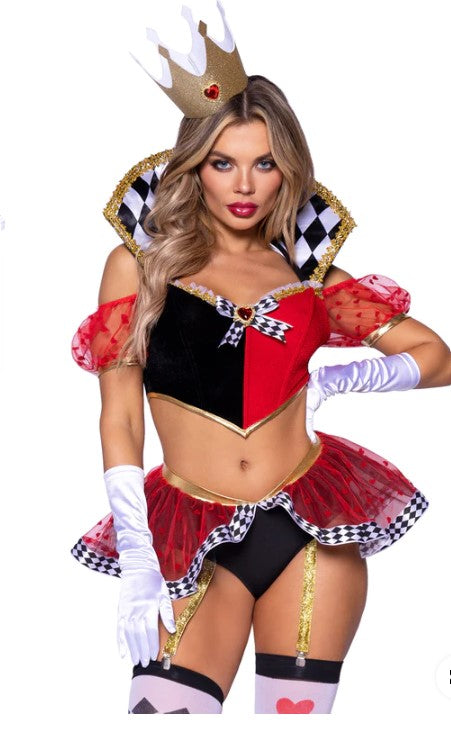 Wicked Wonderland Queen Costume LEG AVENUE