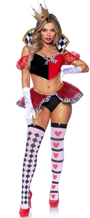 Wicked Wonderland Queen Costume LEG AVENUE