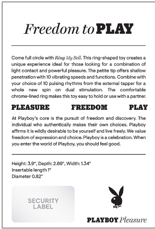 Playboy Pleasure Ring My Bell SP