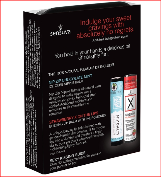 Sensuva Lips and Nips Pleasure Kit Chocolate Strawberry BLUSH